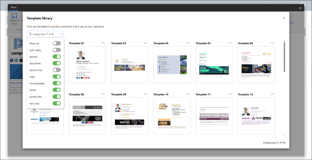 The Signature template library.