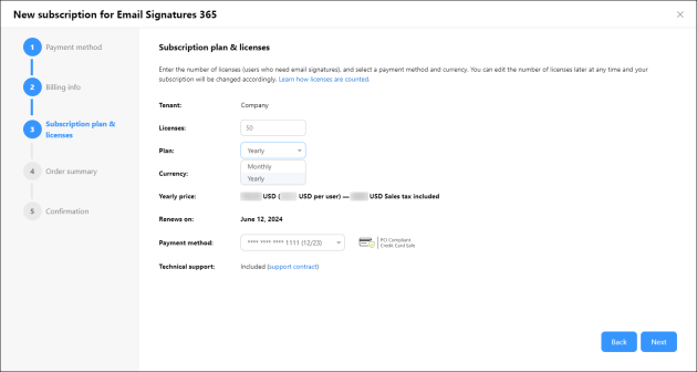 700-3 New subscription plan