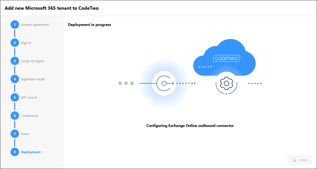 Automatic deployment in progress (cloud/combo mode).