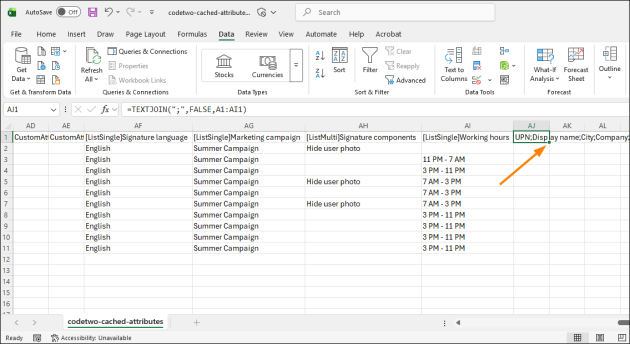 Double-clicking the fill handle quickly fills the remaining rows.