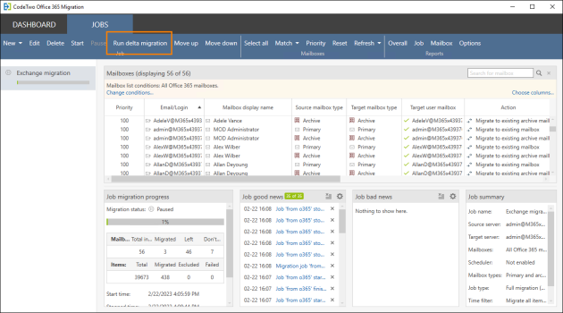 The delta migration feature will migrate all items that failed during previous migration run(s).