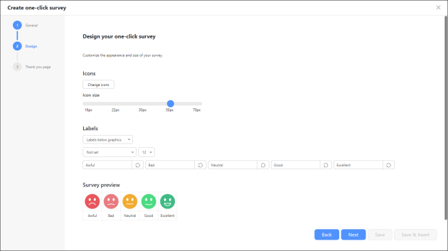 Customizing the look of your survey.