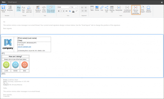 Adding Remove Text tags.