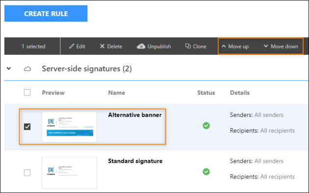 Moving the rule up the signature rules list.