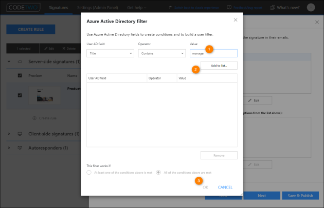 Adding an exception to email senders.