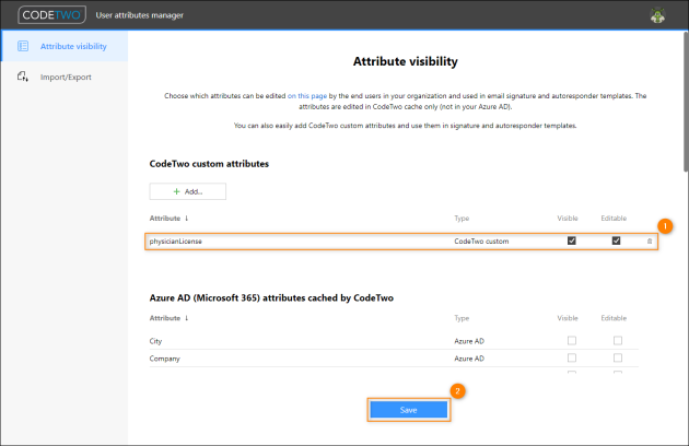 Saving the newly created custom attribute.
