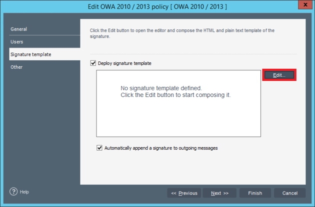 Email Signatures - Quick Guide edit signature.