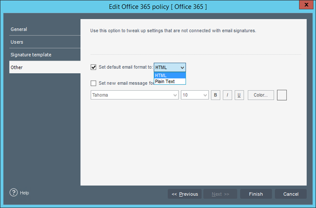 Email Signatures - O365 email format.