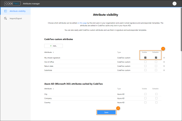 Making sure that users can see and modify the attribute’s value.
