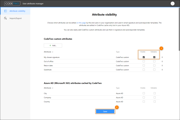 Making sure that users can see and modify the attribute’s value.