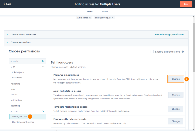 Allowing users to connect their personal email to send & track emails from HubSpot.