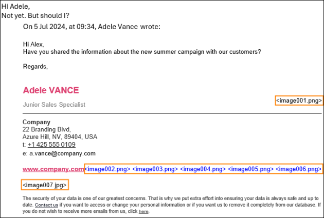 Images removed from a conversation when replying on an iPhone/iPad.