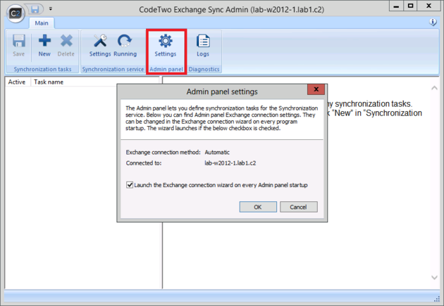ES - -Opening Admin's Panel settings.