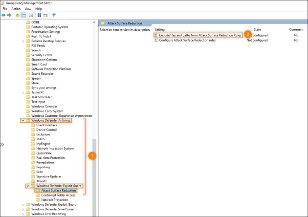 Accessing the right ADMX template.