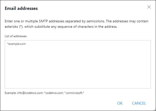 Use this option to apply a signature to emails sent to contacts outside your organization.