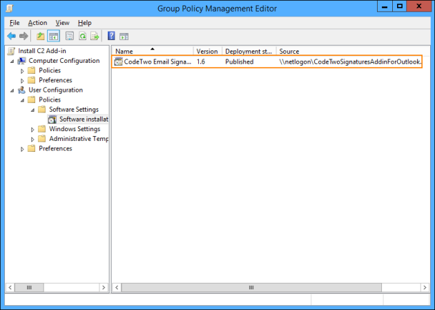 Double-click the deployment package.