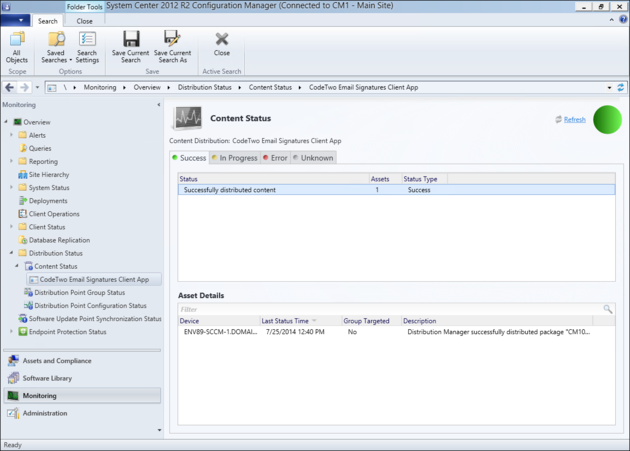 Email Signatures - Deployment status.