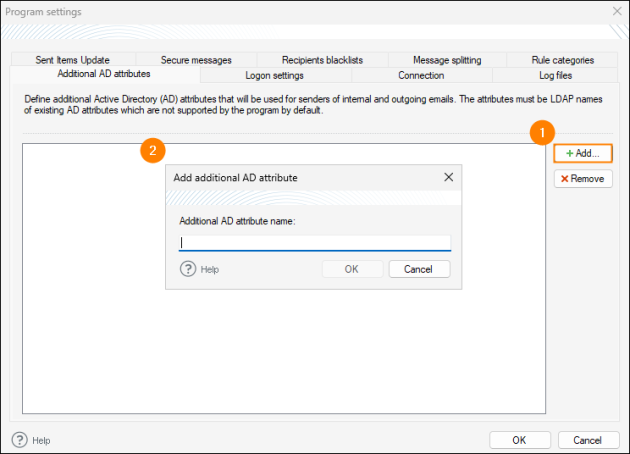Adding a new additional AD attribute (custom placeholder).