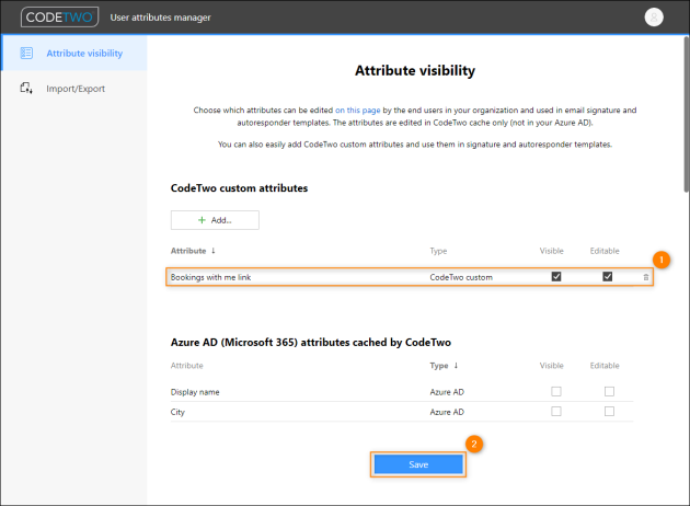 Creating the custom attribute to store a booking page link.