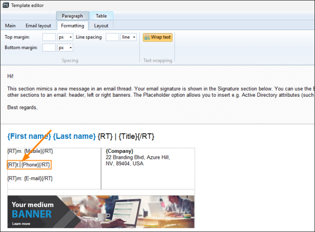 Placing the mouse cursor within the line to be edited.