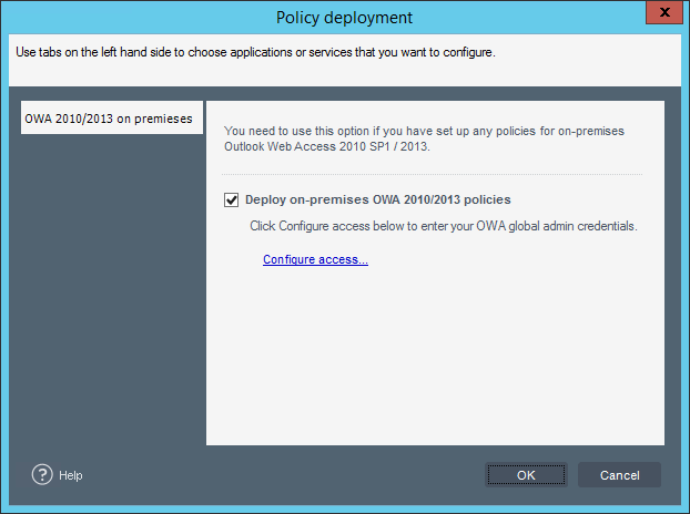 Email Signatures - Deploy OWA 2010/2013/2016 policy,
