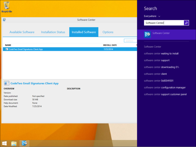 Email Signatures - Software Center.