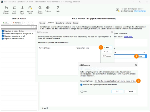 Adding an identifier phrase used to detect emails sent from mobile devices.