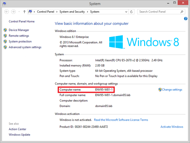 OS - Computer's name.