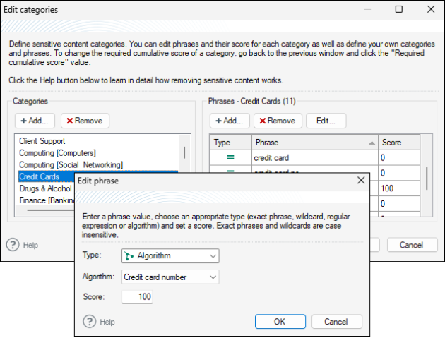 Using the credit card number algorithm.