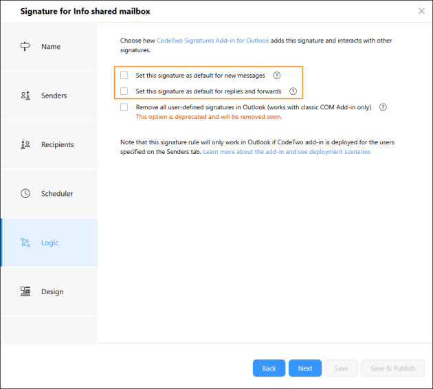 Examples of use - Email signatures - Use signatures with shared ...