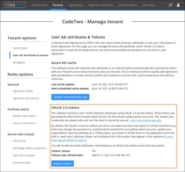 Manage admins & organization settings - User AD attributes & tokens ...