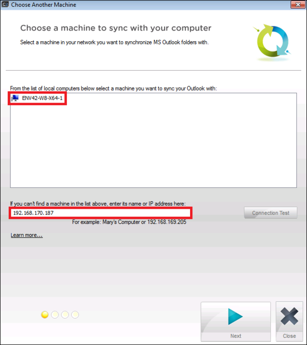 OS - Select remote machine.