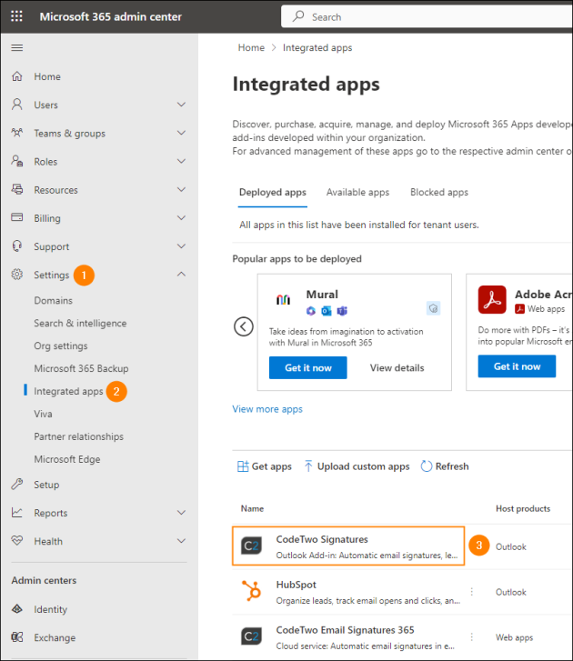 Accessing the add-in’s settings to remove it.