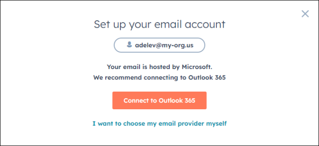 Connecting HubSpot to your Exchange Online (Microsoft 365) mailbox.