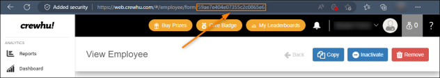 Acquiring the CrewHu user's ID.