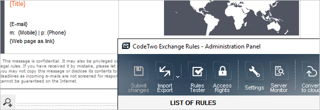 Set up personalized automatic email signatures on MS Exchange