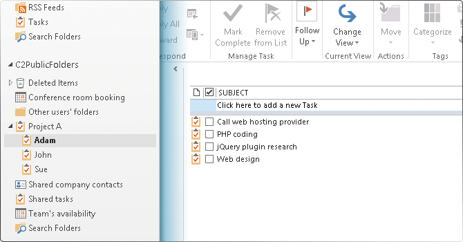 share tasks in outlook