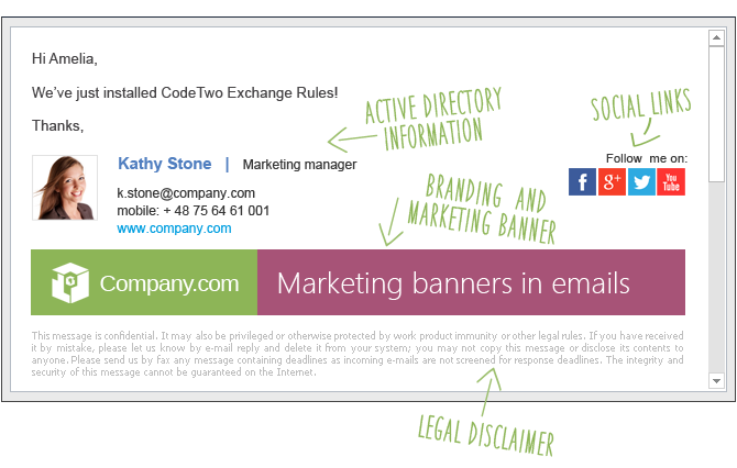 company email signature