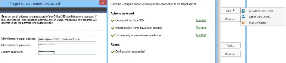 CodeTwo Office 365 Migration - Source Office 365 tenant connection