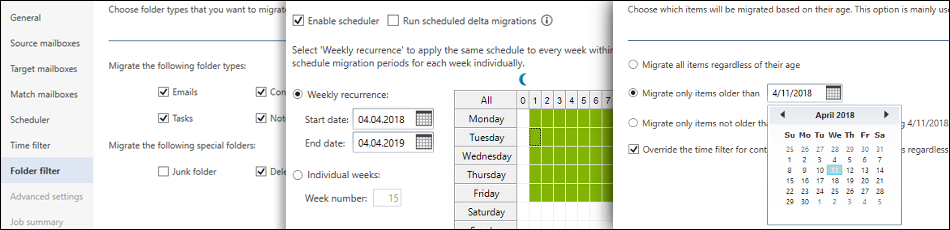 CodeTwo Office 365 Migration - Migration job wizard