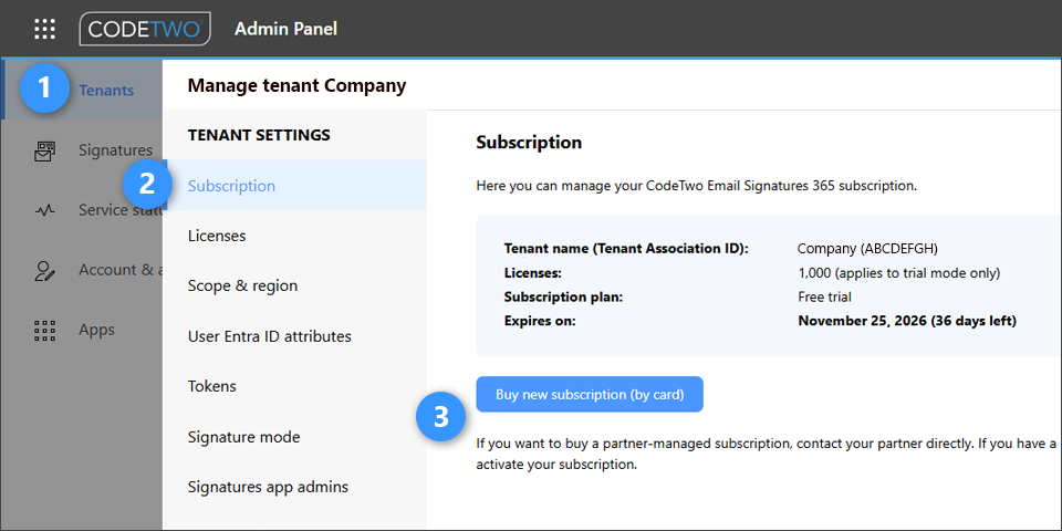 CodeTwo Email Signatures 365 - How to buy