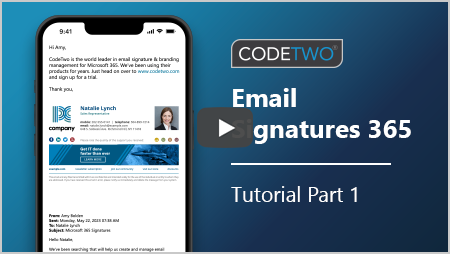 <span style="font-family: segoe ui,Frutiger,frutiger linotype,Dejavu Sans,helvetica neue,Arial,sans-serif">CodeTwo signatures tutorial part&nbsp;1: Create account &&nbsp;register a&nbsp;tenant</span>