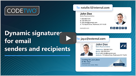Tutorial: Set up dynamic signatures based on email sender and recipients