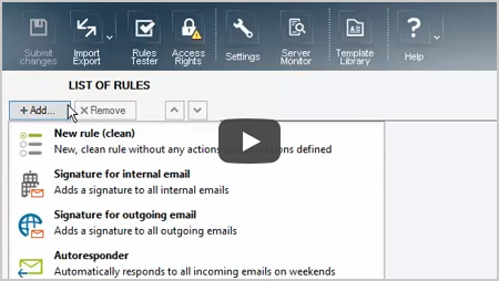 Setting up an email signature rule on Exchange using CodeTwo software