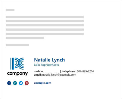 White spaces in the signature removed automatically