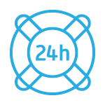 24-hour Customer Support in 3 languages