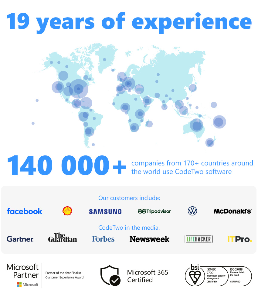 19 years of experience - CodeTwo Email Signatures 365
