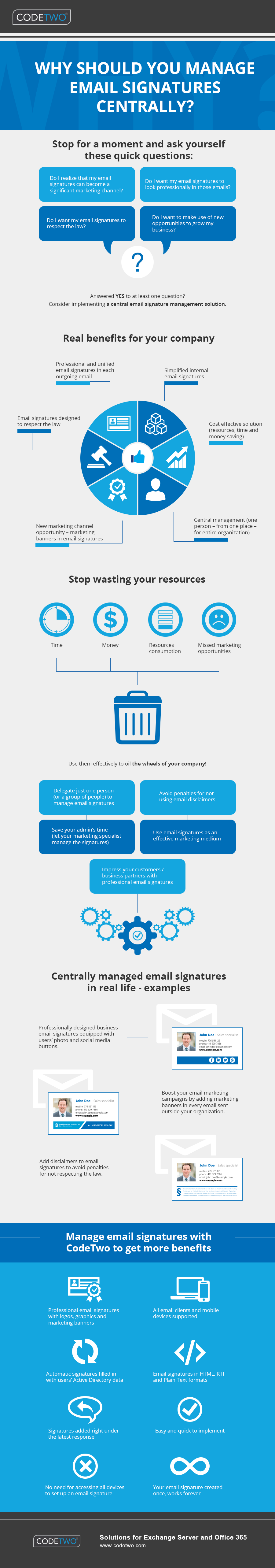 Why should you manage email signatures centrally?