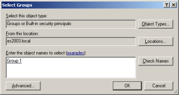 Specifying Active Directory Group the recipients must belong to. Specifying Active Directory Group the recipient must belong to.