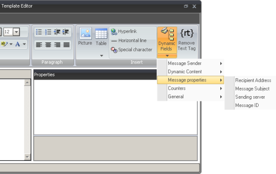 Message properties Message properties